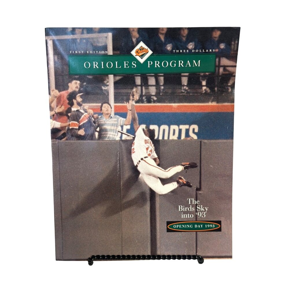 VTG 1993 Baltimore Orioles Program | Opening Day‎ First Edition Gameday Magazine